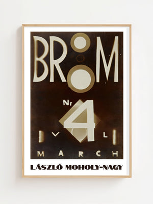 László Moholy - Nagy - 'Cover For The Magazine Broom' Plakat - 21 x 29.7 cm - Nellastore