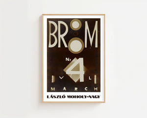 László Moholy - Nagy - 'Cover For The Magazine Broom' Plakat - 21 x 29.7 cm - Nellastore
