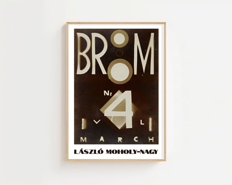 László Moholy - Nagy - 'Cover For The Magazine Broom' Plakat - 21 x 29.7 cm - Nellastore