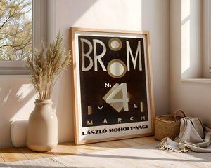 László Moholy - Nagy - 'Cover For The Magazine Broom' Plakat - 21 x 29.7 cm - Nellastore