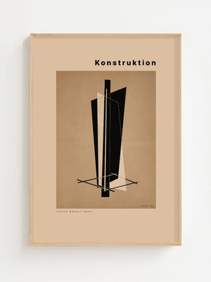 László Moholy - Nagy - Konstruction VI Plakat - 21 x 29.7 cm (A4) - Nellastore