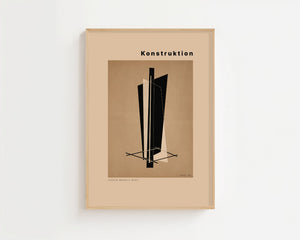László Moholy - Nagy - Konstruction VI Plakat - 21 x 29.7 cm (A4) - Nellastore
