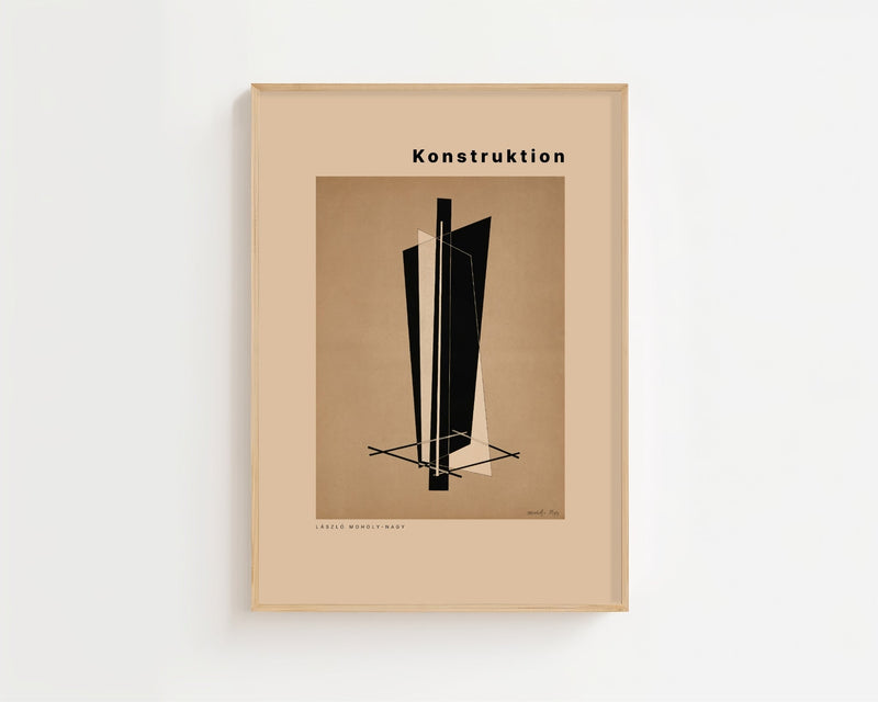 László Moholy - Nagy - Konstruction VI Plakat - 21 x 29.7 cm (A4) - Nellastore