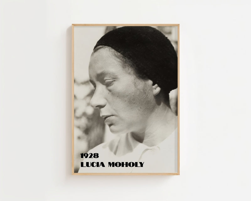 László Moholy - Nagy - Lucia Moholy Side Profile Plakat - 21 x 29.7 cm - Nellastore