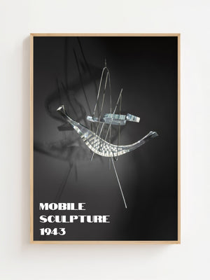 László Moholy - Nagy - Mobile Sculpture Space Modulator Plakat - 21 x 29.7 cm - Nellastore