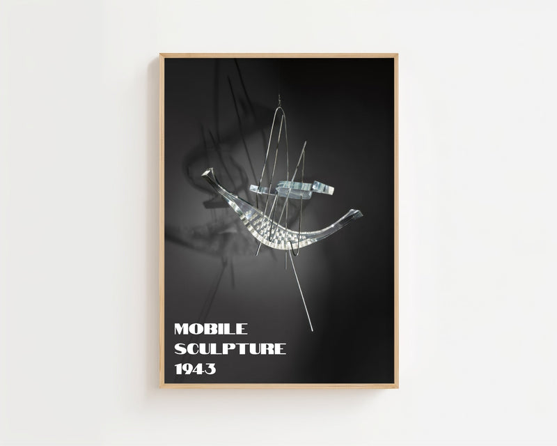 László Moholy - Nagy - Mobile Sculpture Space Modulator Plakat - 21 x 29.7 cm - Nellastore