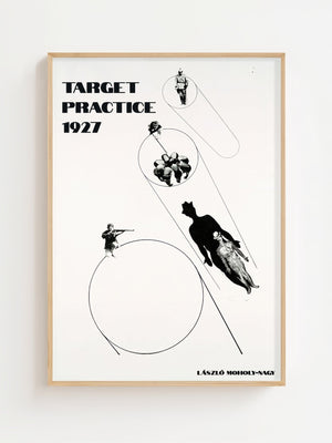 László Moholy - Nagy - Target Practice In the Name of the Law Plakat - 21 x 29.7 cm - Nellastore