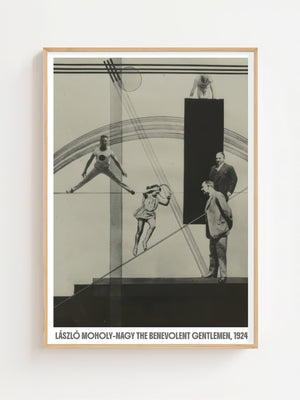 László Moholy - Nagy - The Benevolent Gentlemen Plakat - 21 x 29.7 cm - Nellastore