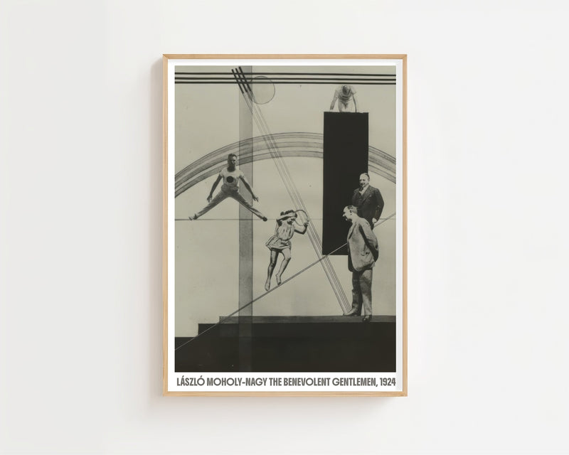 László Moholy - Nagy - The Benevolent Gentlemen Plakat - 21 x 29.7 cm - Nellastore