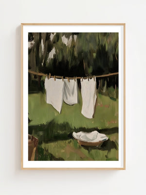 Laundry By The Lake Plakat - 21 x 29.7 cm (A4) - Nellastore