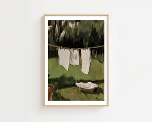 Laundry By The Lake Plakat - 21 x 29.7 cm (A4) - Nellastore