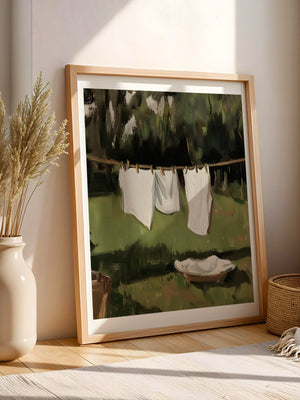 Laundry By The Lake Plakat - 21 x 29.7 cm (A4) - Nellastore