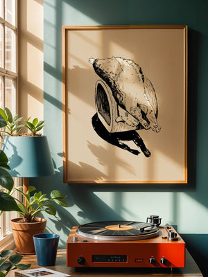 Lazy Cat Plakat - 21 x 29.7 cm - Nellastore