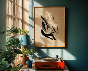 Lazy Cat Plakat - 21 x 29.7 cm - Nellastore