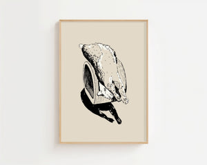 Lazy Cat Plakat - 21 x 29.7 cm - Nellastore