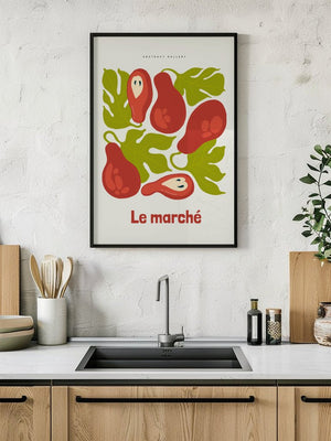 Le Marché Fig Plakat - 21 x 29.7 cm - Nellastore
