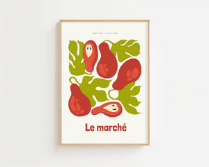 Le Marché Fig Plakat - 21 x 29.7 cm - Nellastore