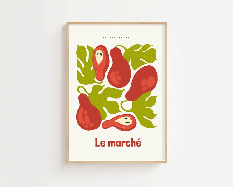 Le Marché Fig Plakat - 21 x 29.7 cm - Nellastore