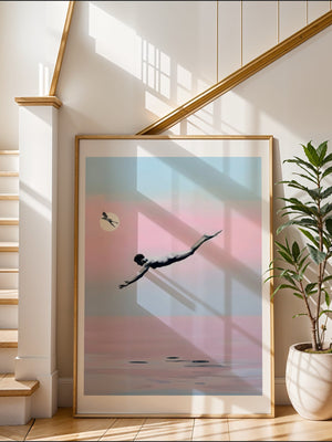 Leap Into Pink Plakat - 21 x 29.7 cm (A4) - Nellastore