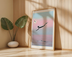 Leap Into Pink Plakat - 21 x 29.7 cm (A4) - Nellastore