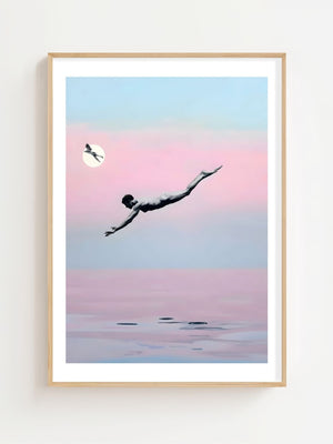 Leap Into Pink Plakat - 21 x 29.7 cm (A4) - Nellastore