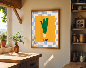 Leek Veggie Plakat - 21 x 29.7 cm - Nellastore