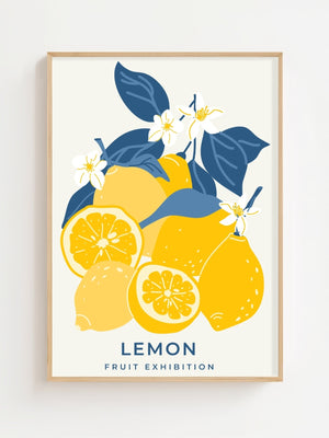 Lemon Blossom Market Plakat - 21 x 29.7 cm - Nellastore
