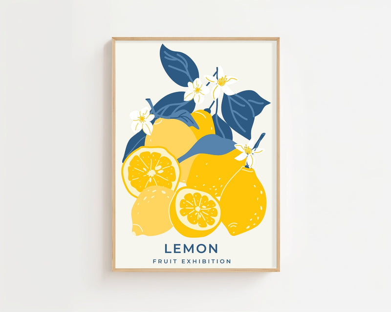 Lemon Blossom Market Plakat - 21 x 29.7 cm - Nellastore
