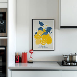 Lemon Blossom Market Plakat - 21 x 29.7 cm - Nellastore