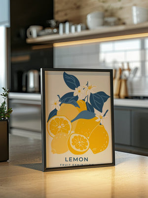 Lemon Blossom Market Plakat - 21 x 29.7 cm - Nellastore