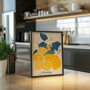 Lemon Blossom Market Plakat - 21 x 29.7 cm - Nellastore