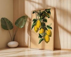 Lemon Branch Plakat - 21 x 29.7 cm (A4) - Nellastore