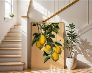 Lemon Branch Plakat - 21 x 29.7 cm (A4) - Nellastore
