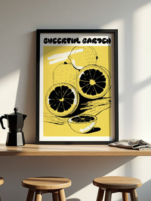 Lemon Garden Plakat - 21 x 29.7 cm - Nellastore