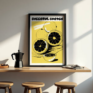 Lemon Garden Plakat - 21 x 29.7 cm - Nellastore