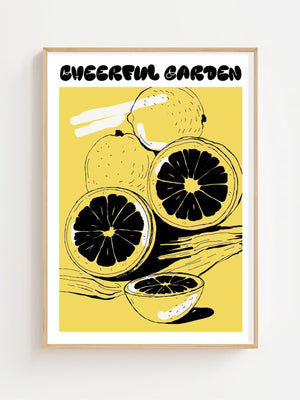 Lemon Garden Plakat - 21 x 29.7 cm - Nellastore