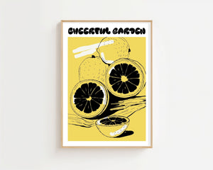 Lemon Garden Plakat - 21 x 29.7 cm - Nellastore