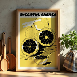 Lemon Garden Plakat - 21 x 29.7 cm - Nellastore
