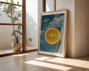 Lemon In Water Plakat - 21 x 29.7 cm (A4) - Nellastore