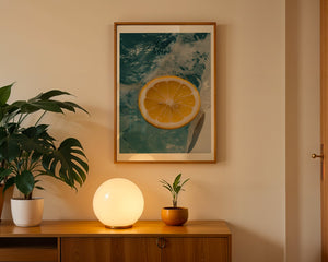 Lemon In Water Plakat - 21 x 29.7 cm (A4) - Nellastore