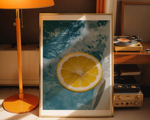 Lemon In Water Plakat - 21 x 29.7 cm (A4) - Nellastore