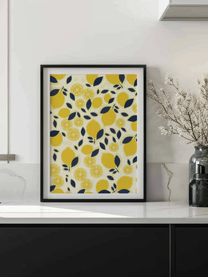 Lemon Shower Plakat - 21 x 29.7 cm - Nellastore