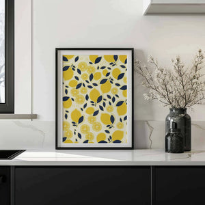 Lemon Shower Plakat - 21 x 29.7 cm - Nellastore