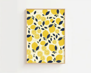 Lemon Shower Plakat - 21 x 29.7 cm - Nellastore