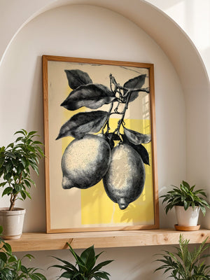 Lemon Sketch Plakat - 21 x 29.7 cm (A4) - Nellastore