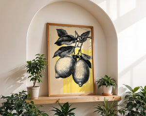 Lemon Sketch Plakat - 21 x 29.7 cm (A4) - Nellastore