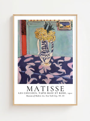 Les Coucous Tapis Bleu Et Rose Plakat - 21 x 29.7 cm (A4) - Nellastore