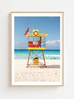 Lifeguard Tower Plakat - 21 x 29.7 cm (A4) - Nellastore