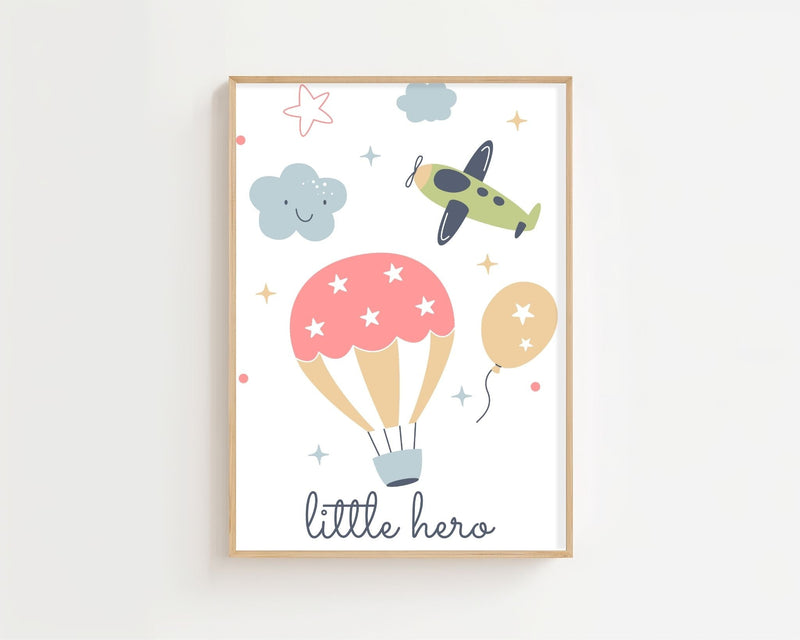 Little Hero Balloon Plakat - 21 x 29.7 cm (A4) - Nellastore