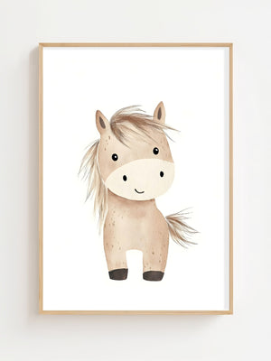 Little Horse Plakat - 21 x 29.7 cm (A4) - Nellastore